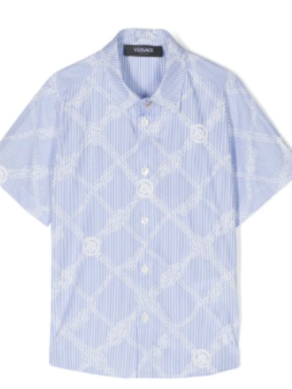 Versace Kids Nautical Medusa striped shirt